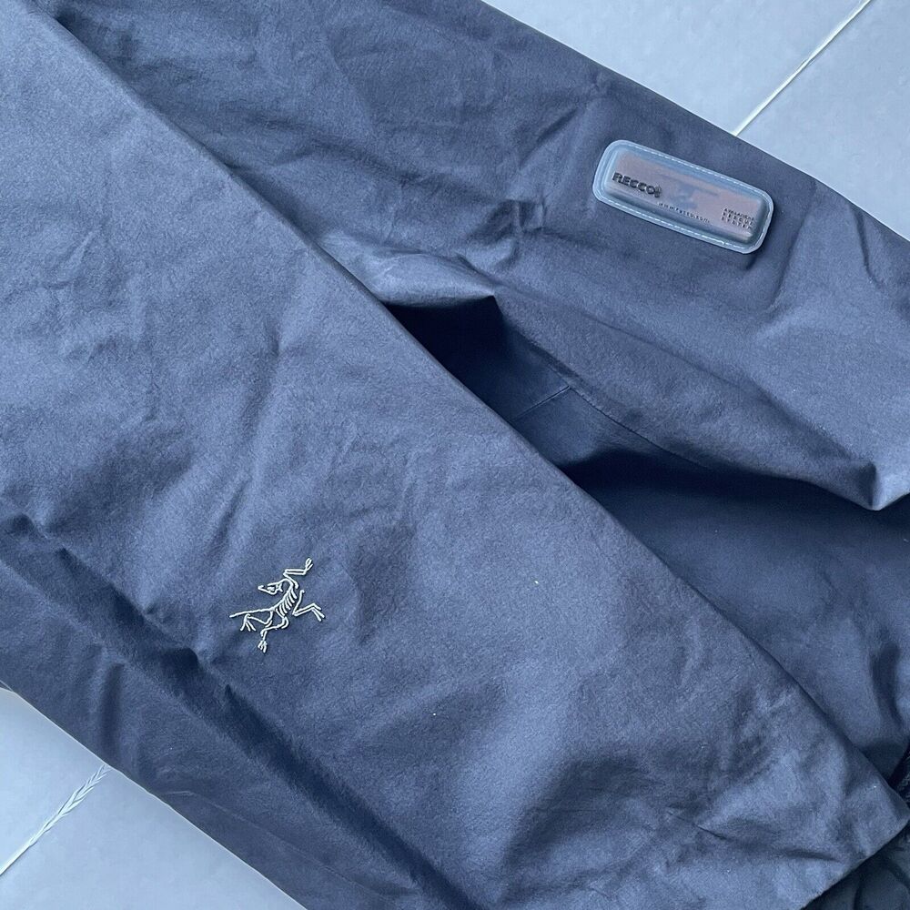 Arc'teryx Mens Sz 2XL GoreTex Pants Snow Ski Pants Black Lightweight Nylon Shell - Picture 13 of 16